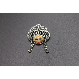 Брошь Матрёшка